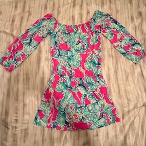 Lilly Pulitzer Pink and Blue Patterned Garment